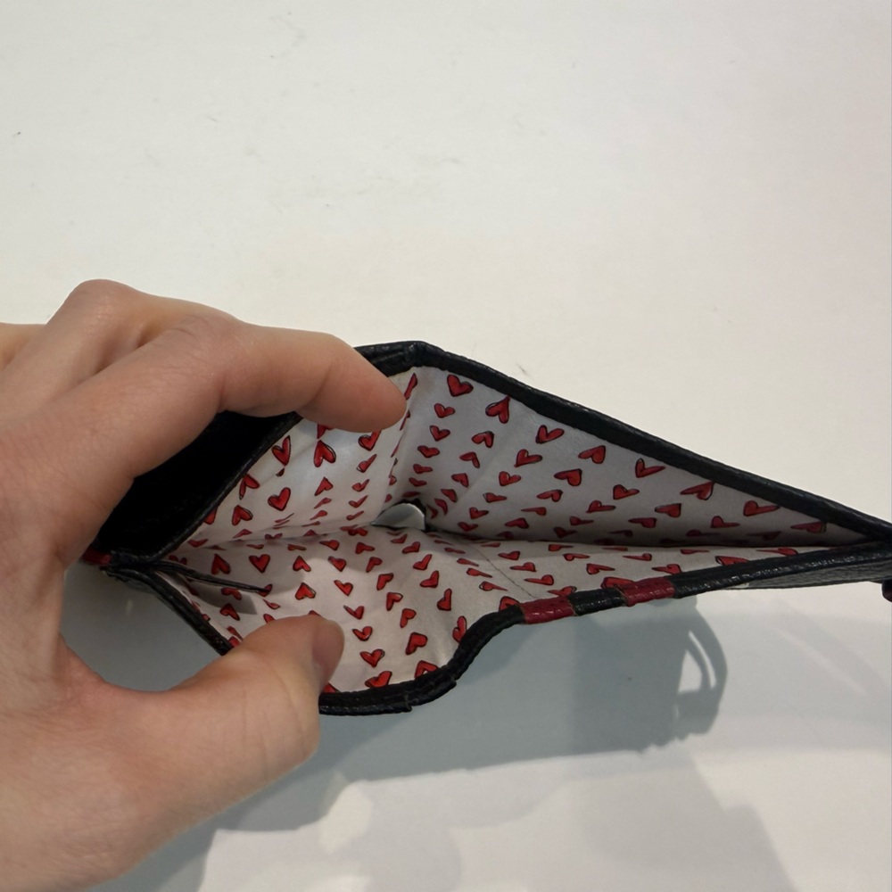 All My Lovin’ Compact Wallet Brighton Black Pebbled Leather Bifold Wallet. - Picture 6 of 7